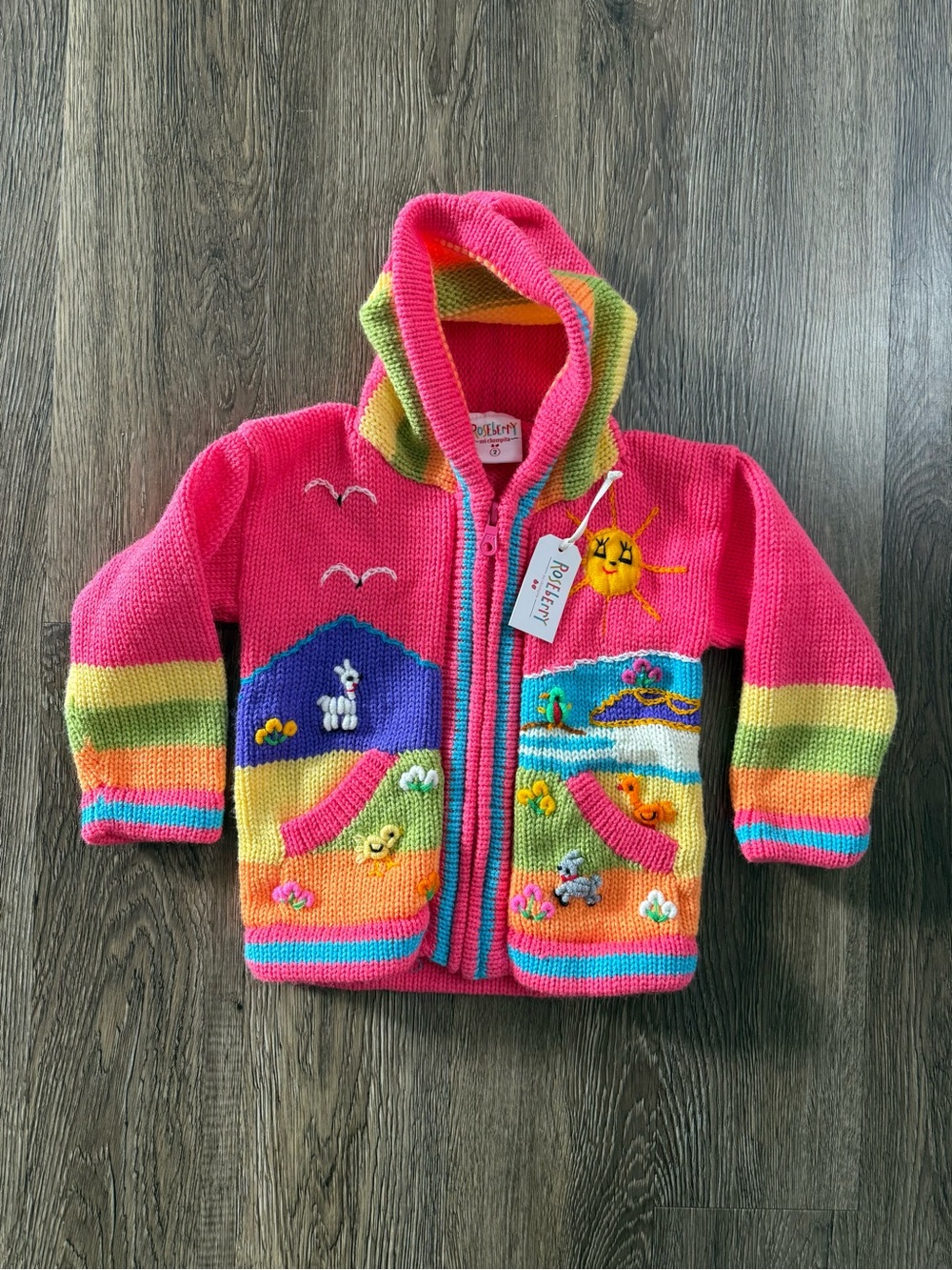 Roseberry brand Peruvian-style children's knitted size 2